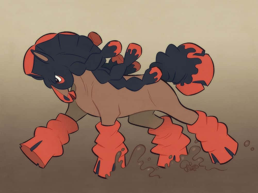 Mudsdale Galloping On Mud Wallpaper