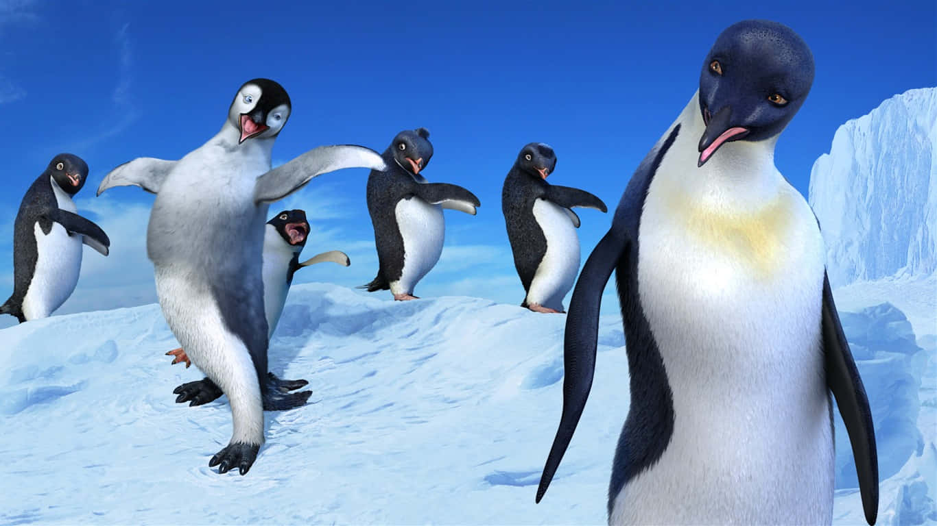 Mumble Serenading Happy Feet Two Wallpaper