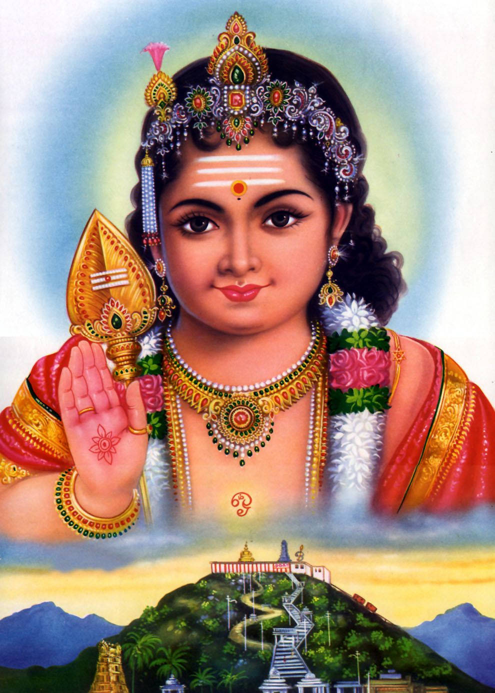 Murugan Above A Hill Wallpaper