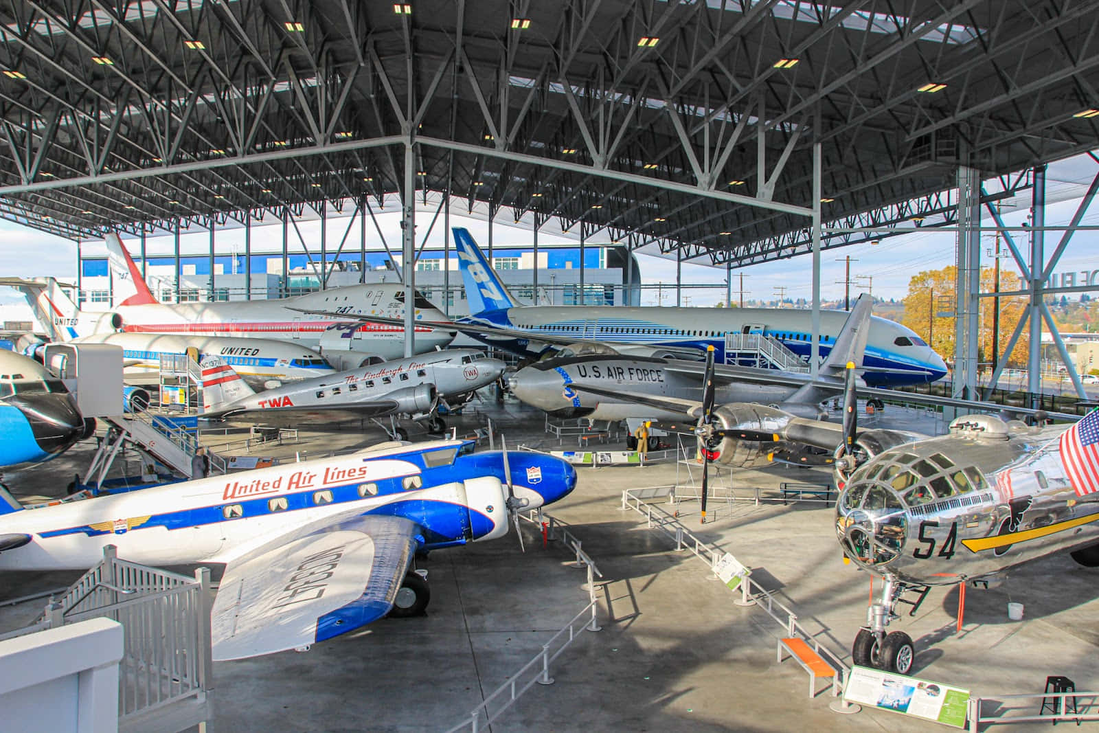 Museumof Flight Aircraft Exhibit Wallpaper