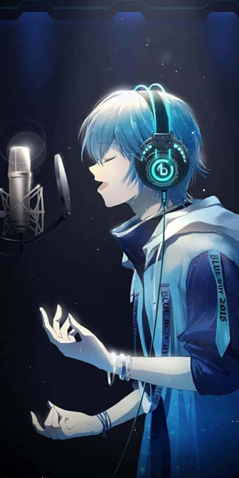 Music Anime Boy Singing Wallpaper