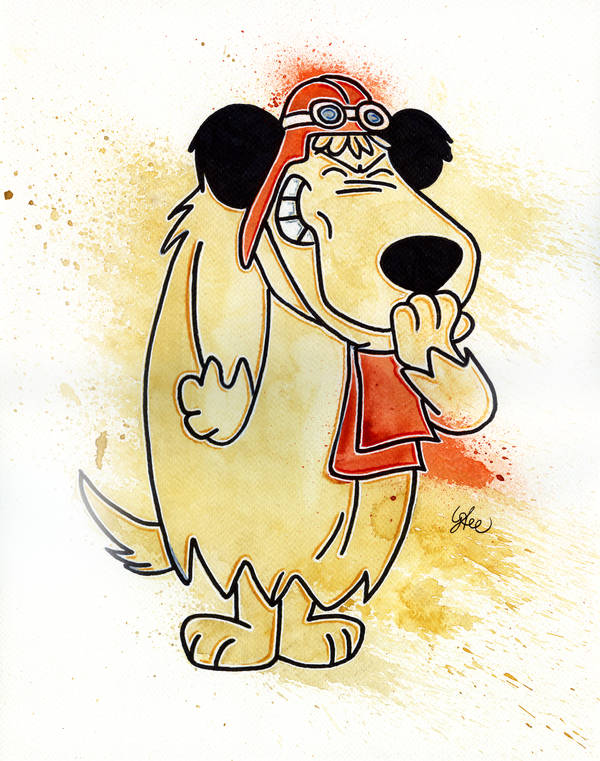 Muttley Cartoon Character Smirking Wallpaper