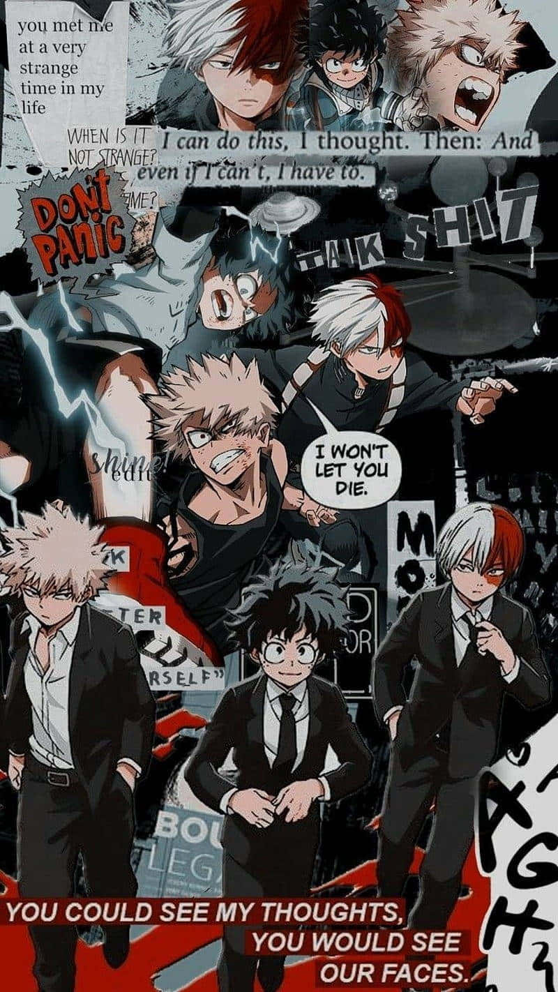 My Hero Academia Collage Aesthetic Wallpaper