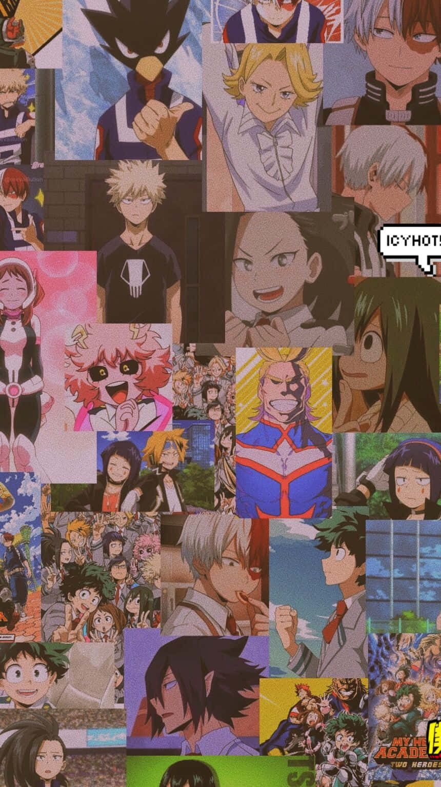 My Hero Academia Collage Aesthetic Wallpaper