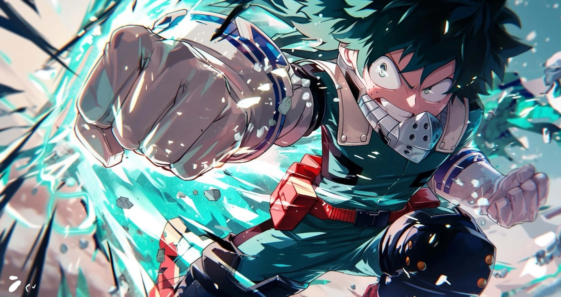 My Hero Academia Deku Power Punch Wallpaper