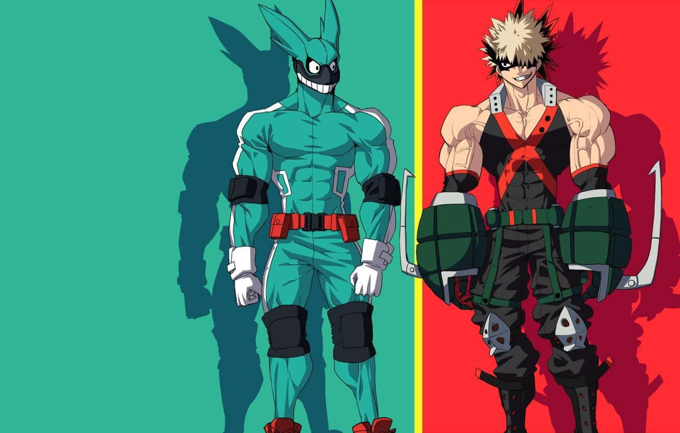 My Hero Academia Ipad Adult Midoriya And Bakugou Wallpaper