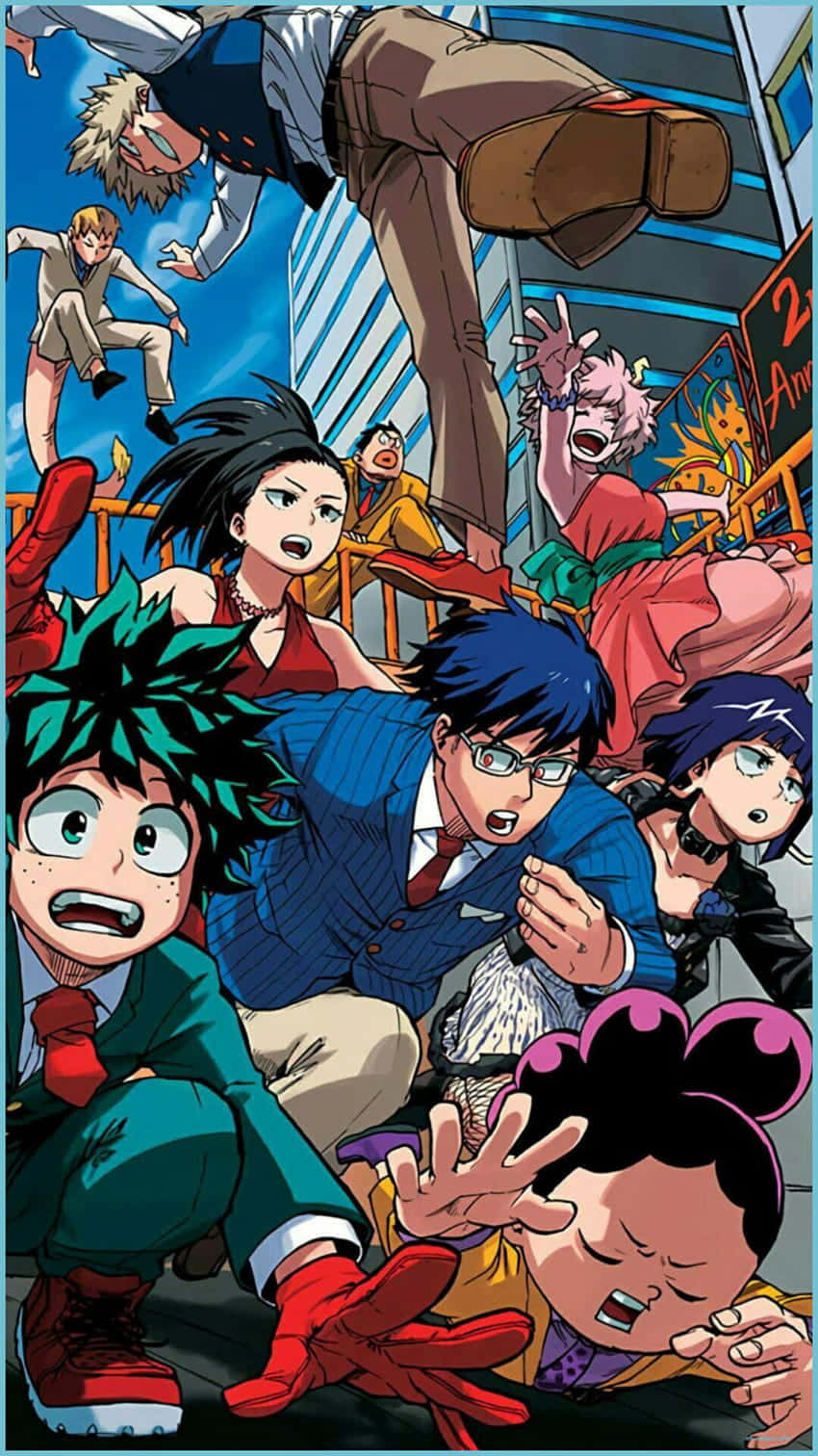 My Hero Academia Students Chaos Wallpaper