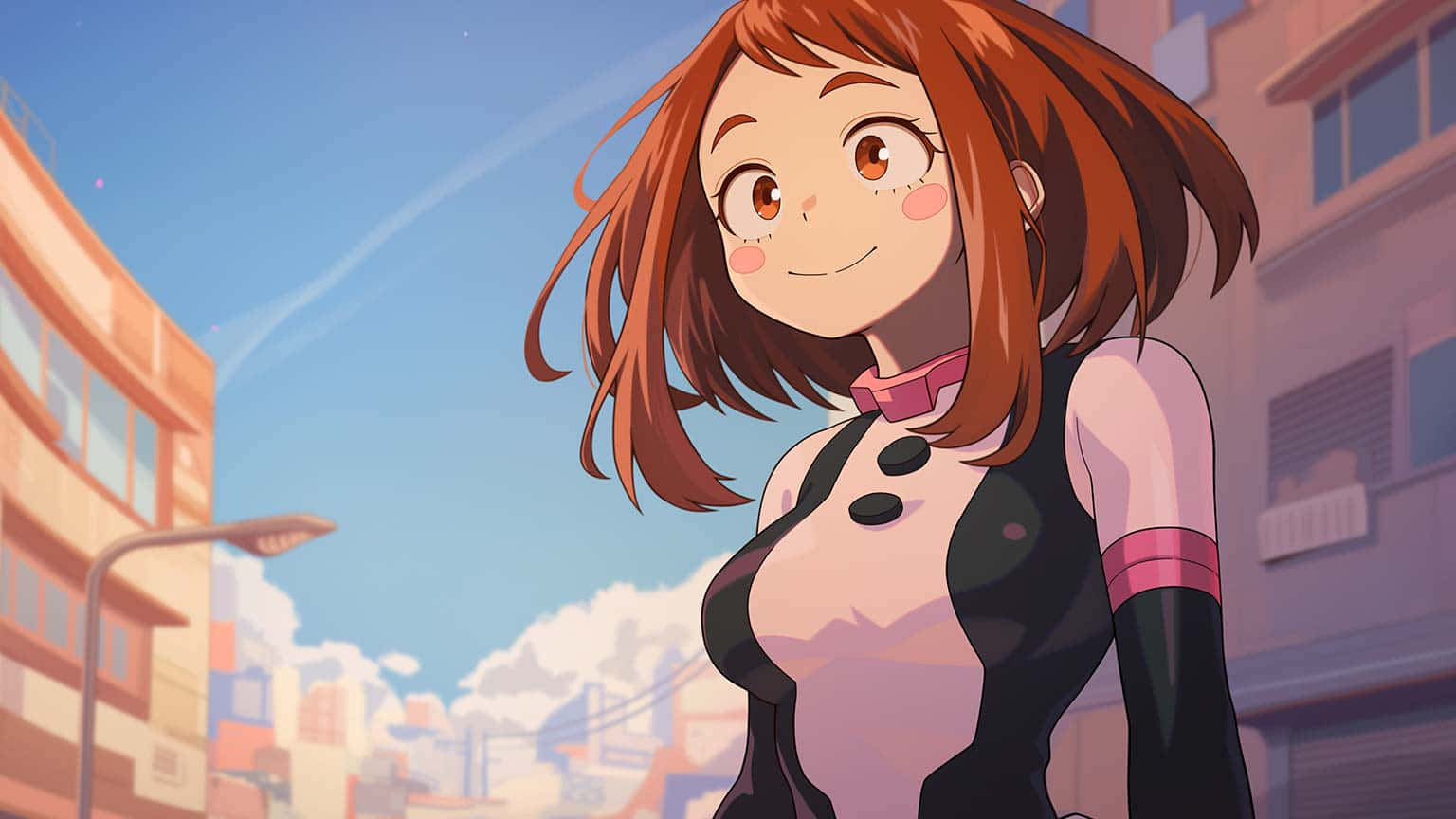 My Hero Academia Uravity Smiling Aesthetic Wallpaper