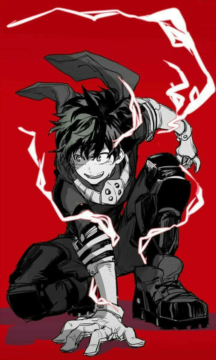 My Hero Academia Villain Deku Lightning Wallpaper