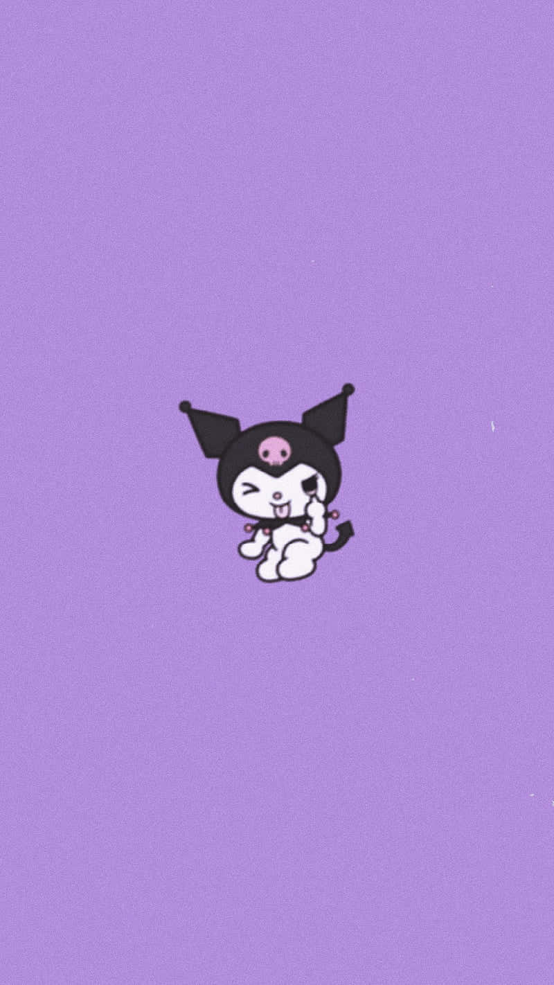 My Melody Bat Costume Purple Background Wallpaper