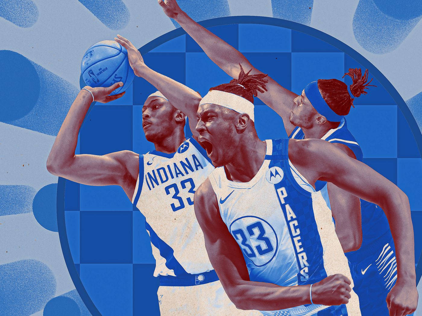 Myles Turner Blue Aesthetic Wallpaper