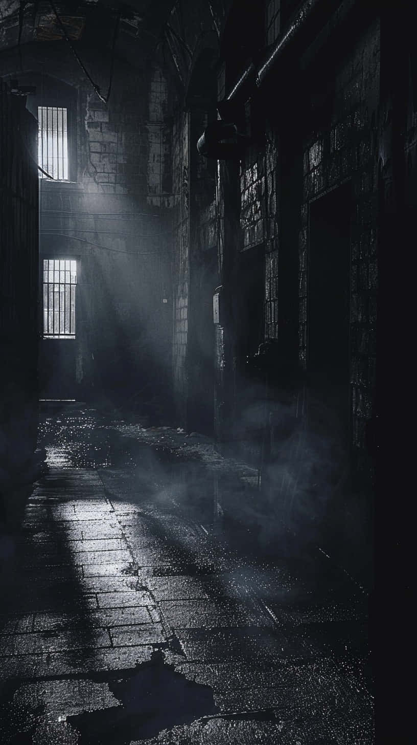 Mysterious_ Alleyway_ Sunbeams.jpg Wallpaper