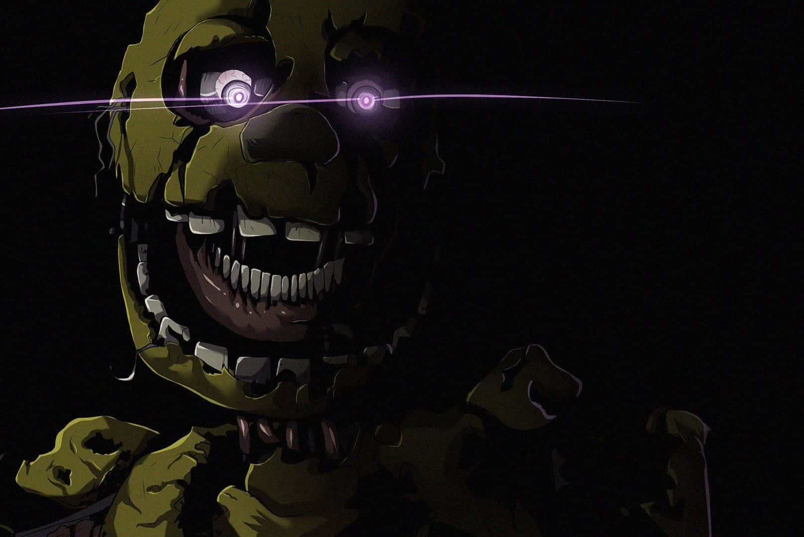 Mysterious And Haunting Springtrap Wallpaper Wallpaper