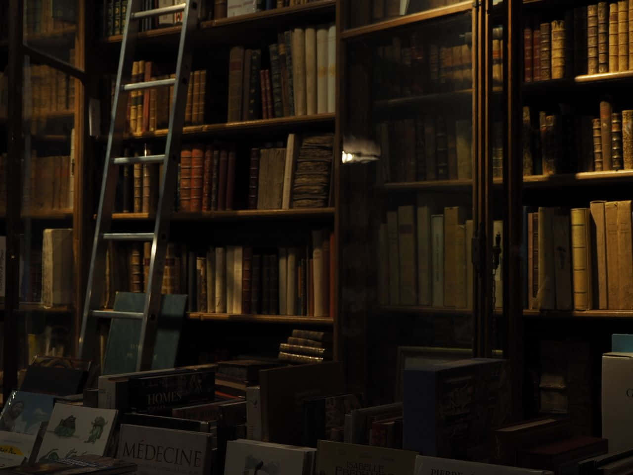 Mysterious_ Antique_ Bookshop Wallpaper