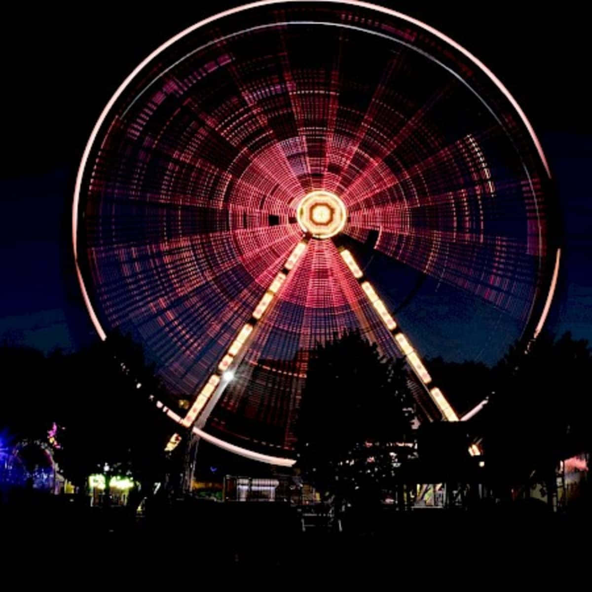 Mysterious Dark Carnival At Twilight Wallpaper