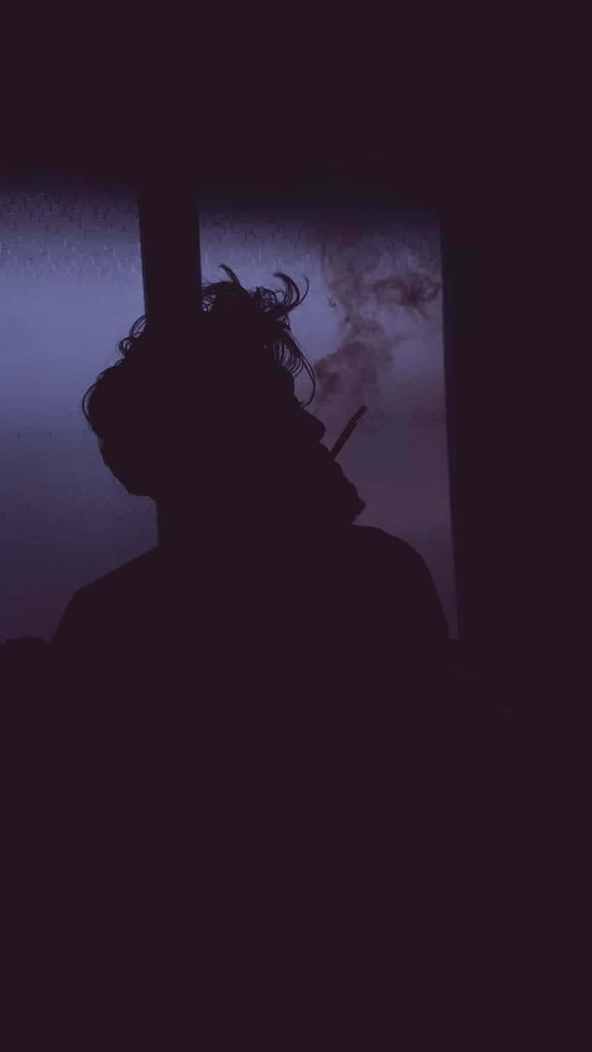 Mysterious Demon Silhouette Smoke Wallpaper