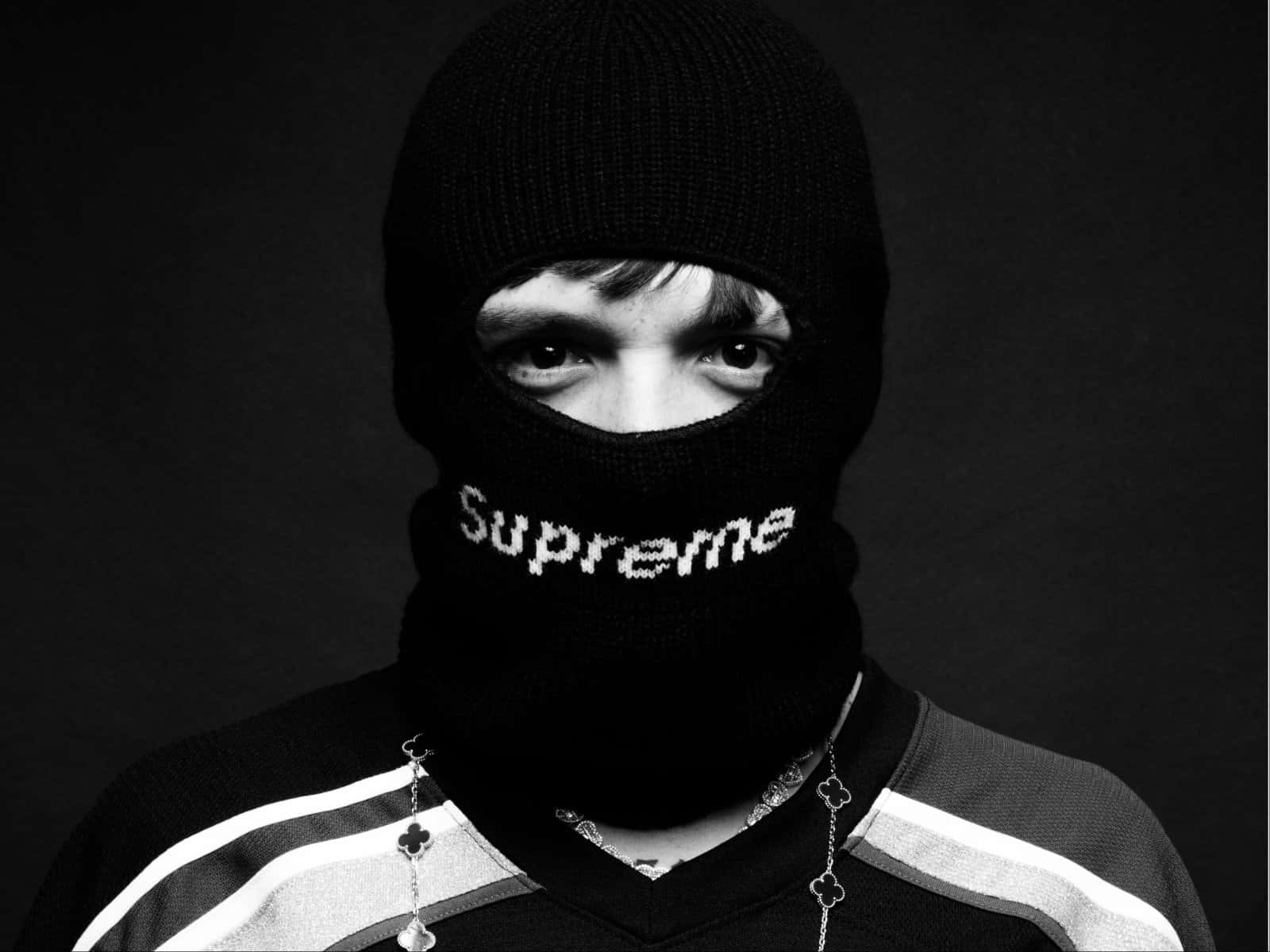 Mysterious Figurein Supreme Balaclava Wallpaper