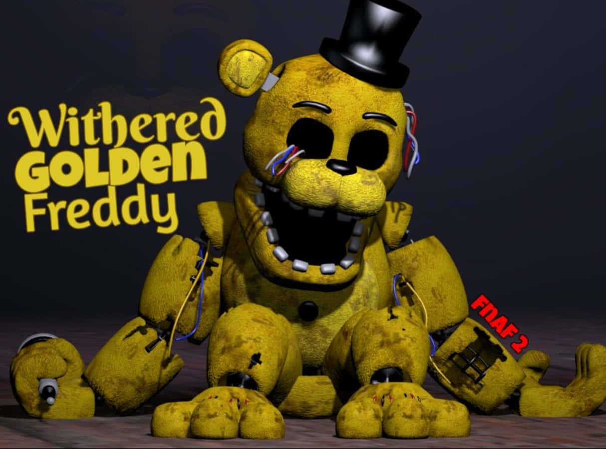 Mysterious Golden Freddy Haunting The Nights Wallpaper