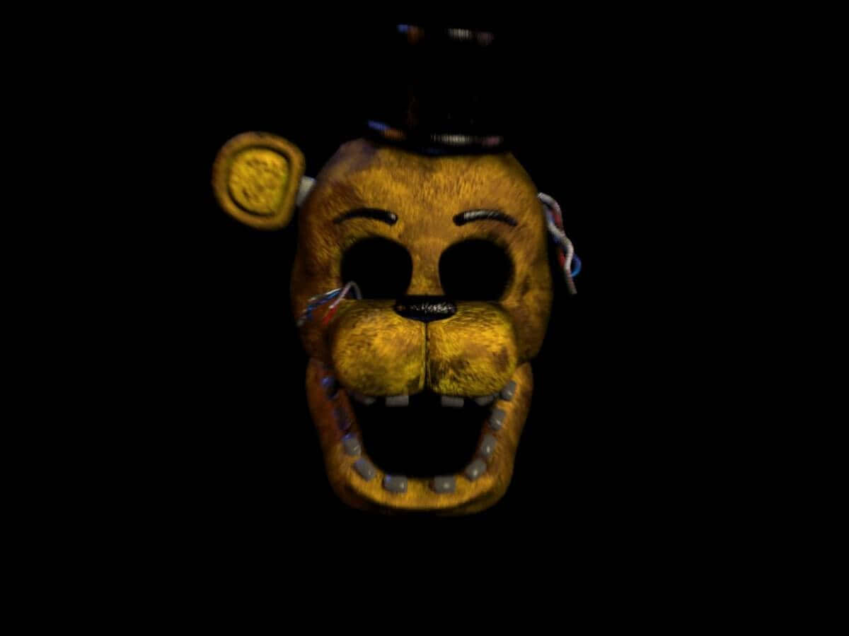 Mysterious Golden Freddy Lurking In Shadow Wallpaper