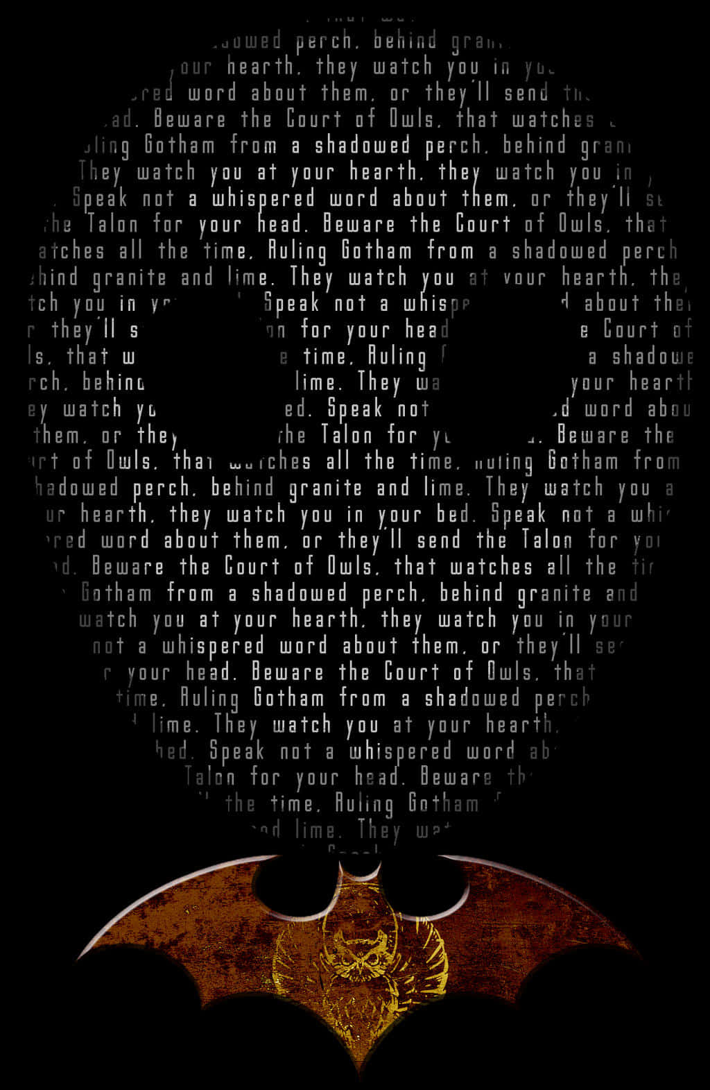 Mysterious Meeting Of The Court Of Owls Wallpaper