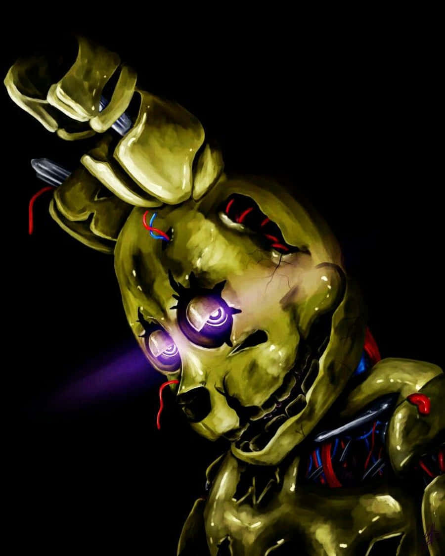 Mysterious Scraptrap Creature In Action Wallpaper