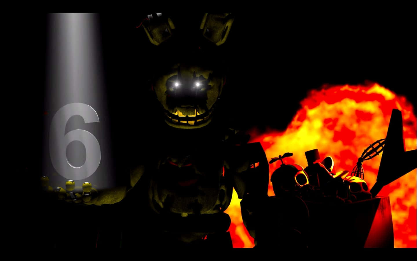 Mysterious Scraptrap In The Spotlight Wallpaper