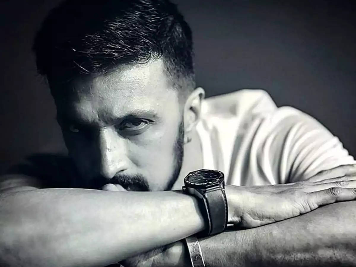 Mysterious Sudeep Monochrome Wallpaper