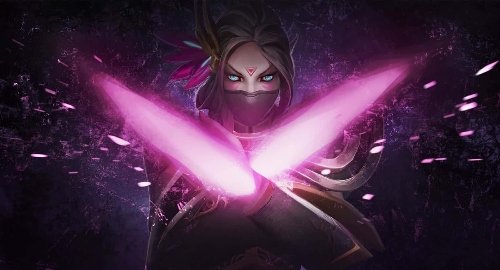 Mysterious Templar Assassin In Action On Battlefield Wallpaper