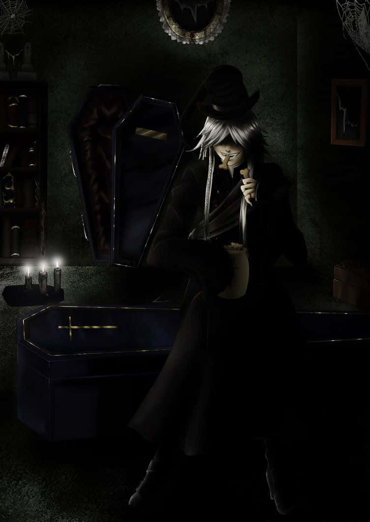 Mysterious Undertaker From Black Butler Anime Wallpaper