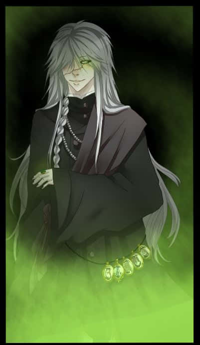 Mysterious Undertaker From Black Butler Anime Series Wallpaper