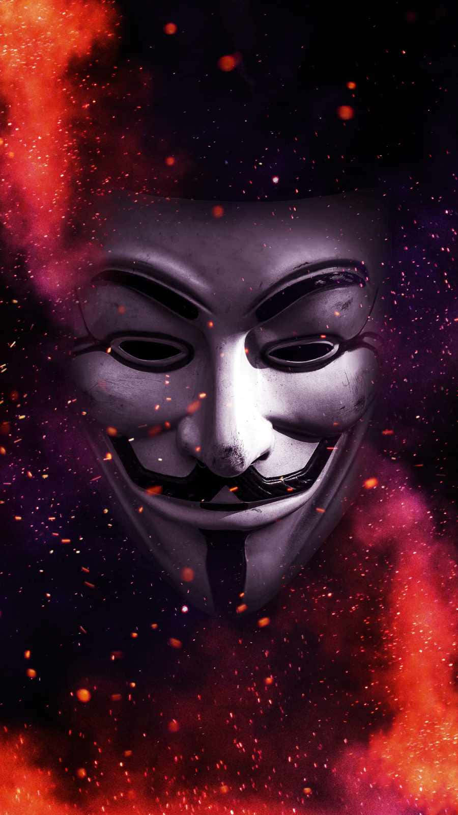 Mysterious Vfor Vendetta Mask Wallpaper