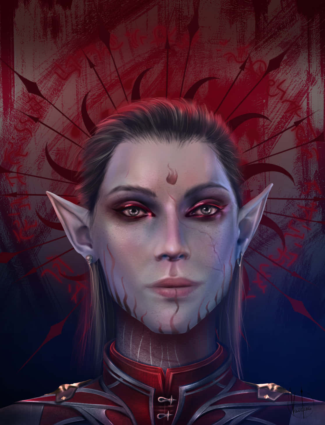 Mystic_ Elven_ Portrait Wallpaper