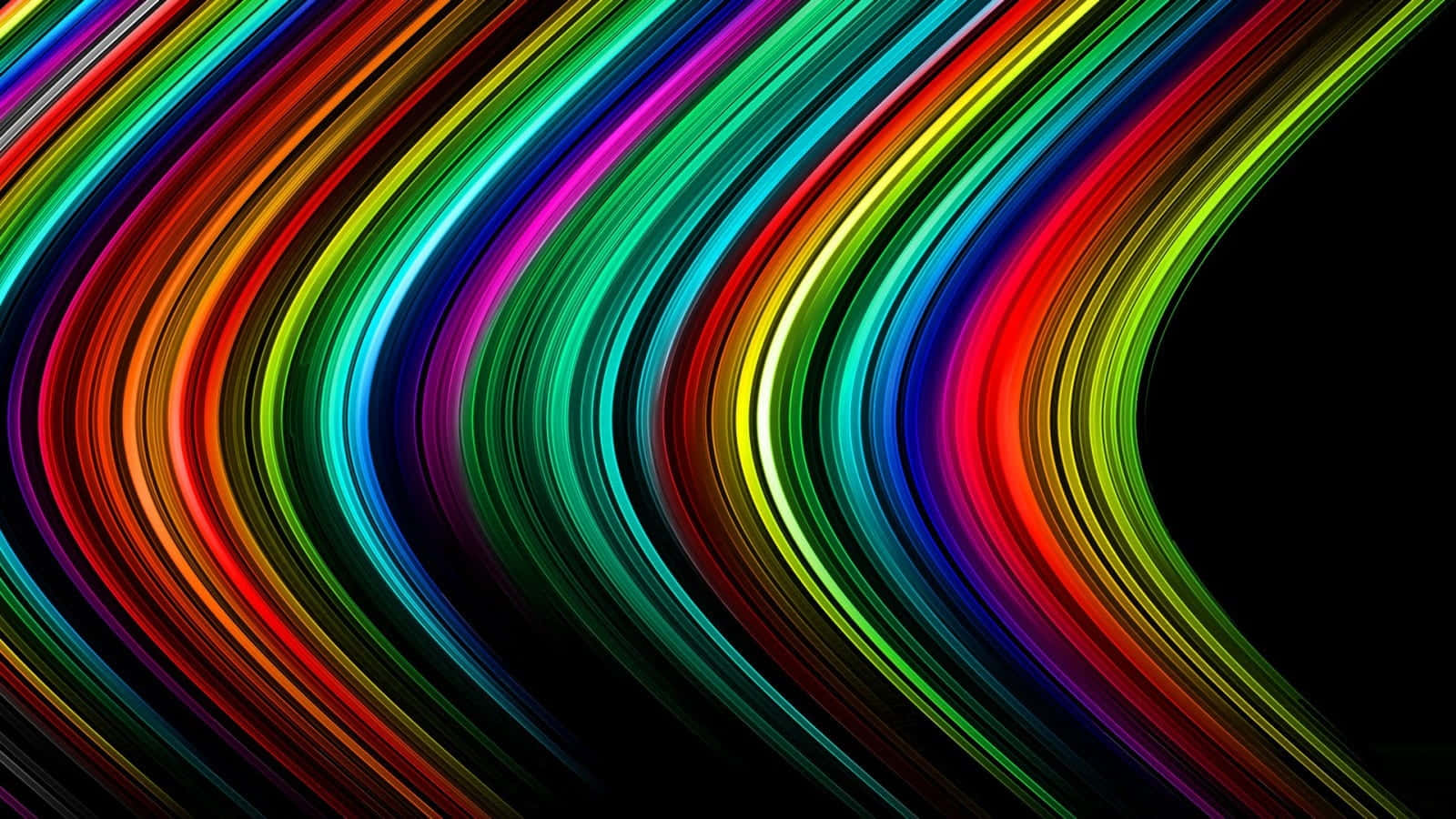 Mystic Glow Of Psychedelic Neon Lights Wallpaper