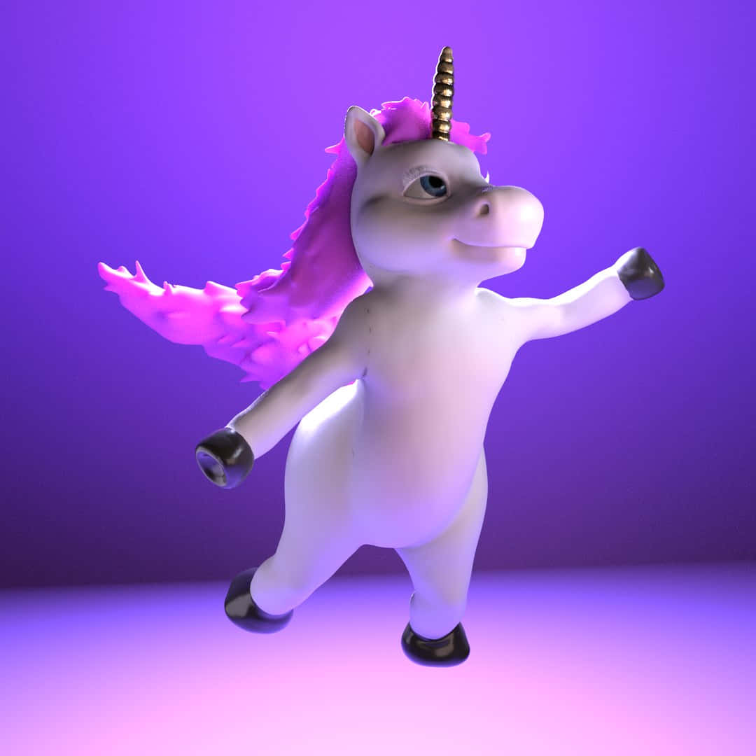 Mystical 3d Unicorn In Enchanted Forest Wallpaper