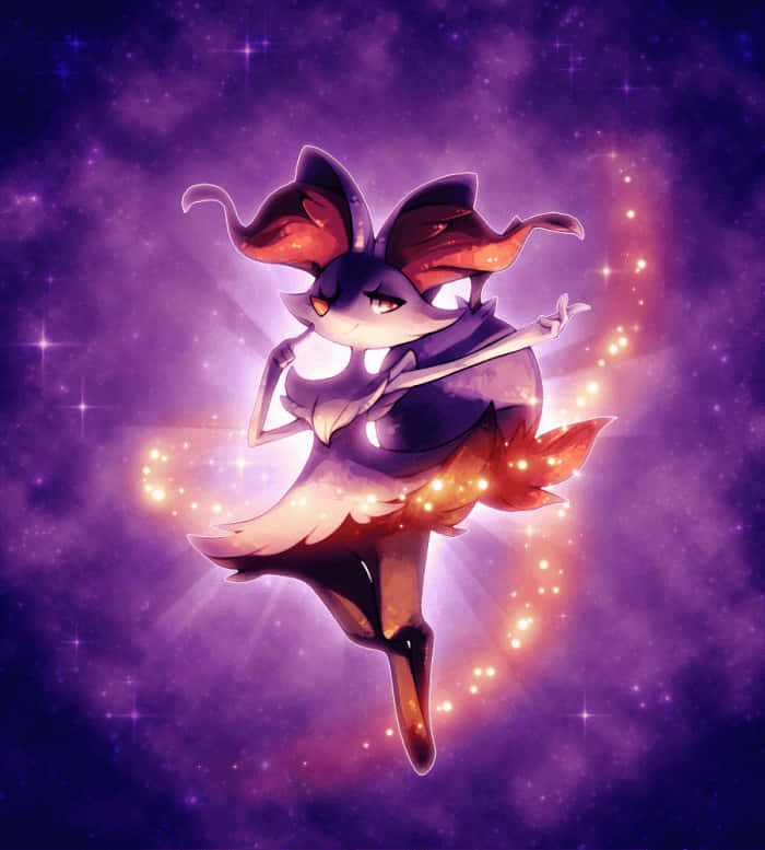 Mystical Braixenin Cosmic Backdrop Wallpaper