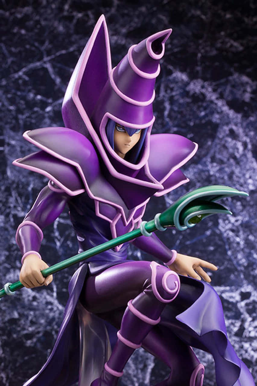 Mystical Dark Magician In Action Wallpaper