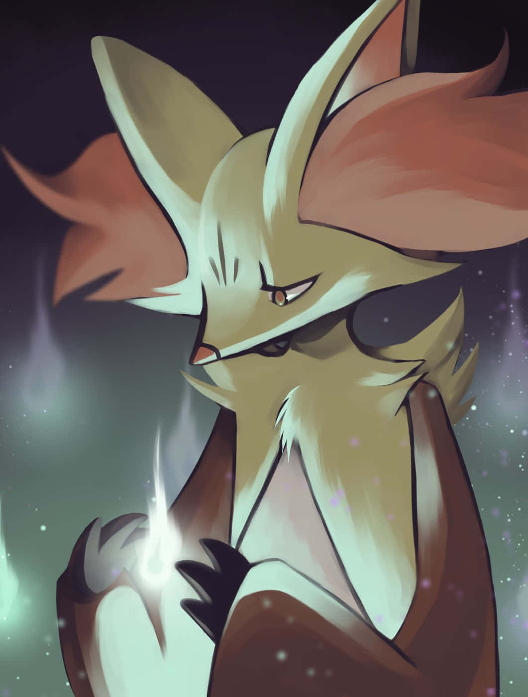 Mystical_ Delphox_ Artwork Wallpaper