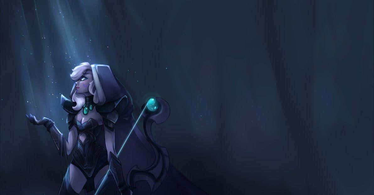 Mystical Drow Ranger Amidst The Shadows. Wallpaper