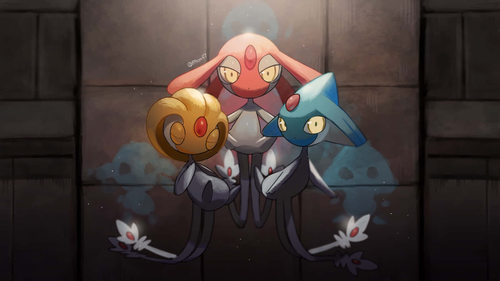 Mystical Encounter - Azelf, Mesprit & Uxie Wallpaper