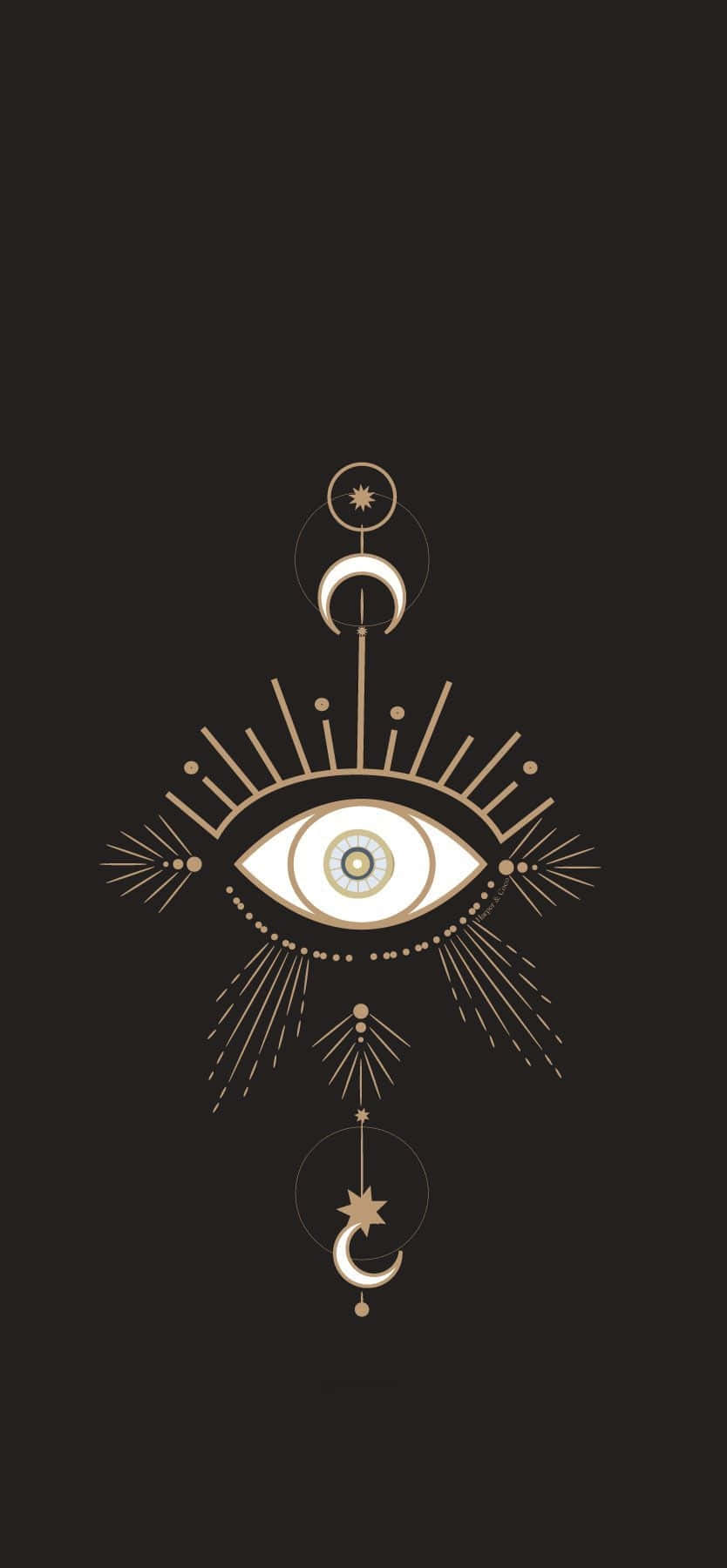 Mystical Evil Eye Iphone Wallpaper Wallpaper