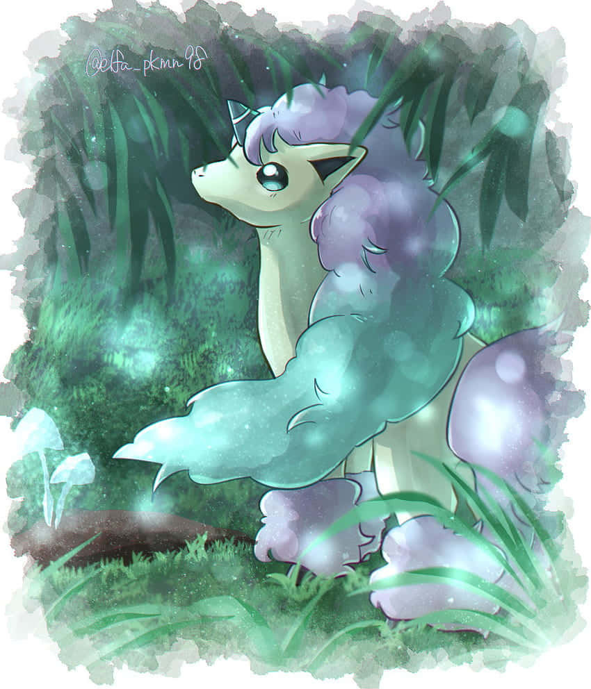 Mystical Forest Rapidash Artwork Wallpaper