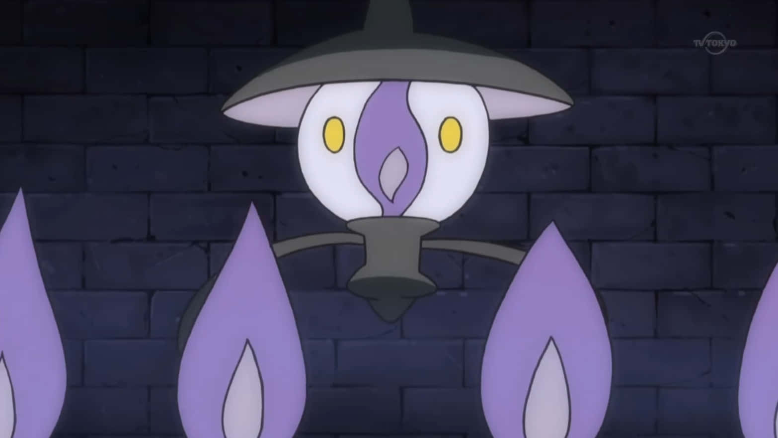 Mystical Lampent In Dark Night Wallpaper