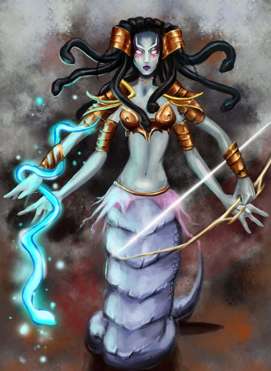 Mystical_ Naga_ Sorceress_ Artwork Wallpaper