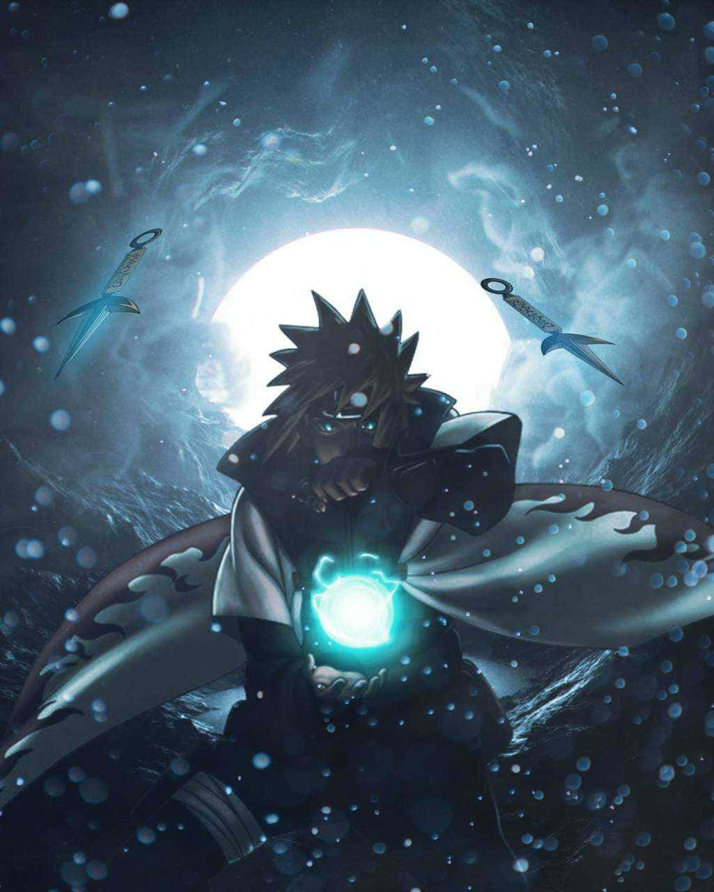 Mystical_ Ninja_with_ Chakra_ Kunai Wallpaper