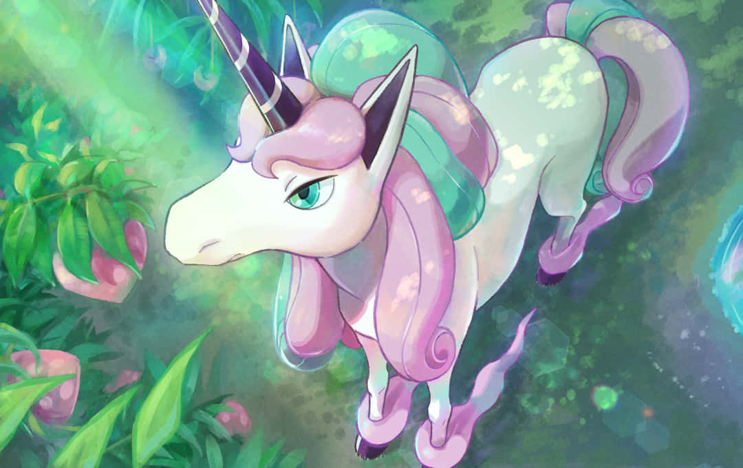 Mystical_ Rapidash_ Forest_ Glow Wallpaper