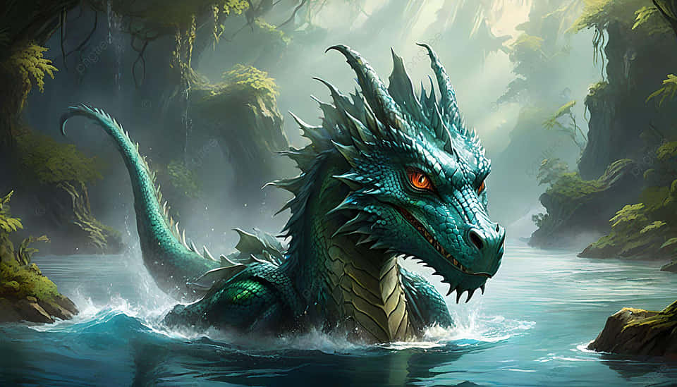 Mystical_ Sea_ Dragon_ Emergence.jpg Wallpaper