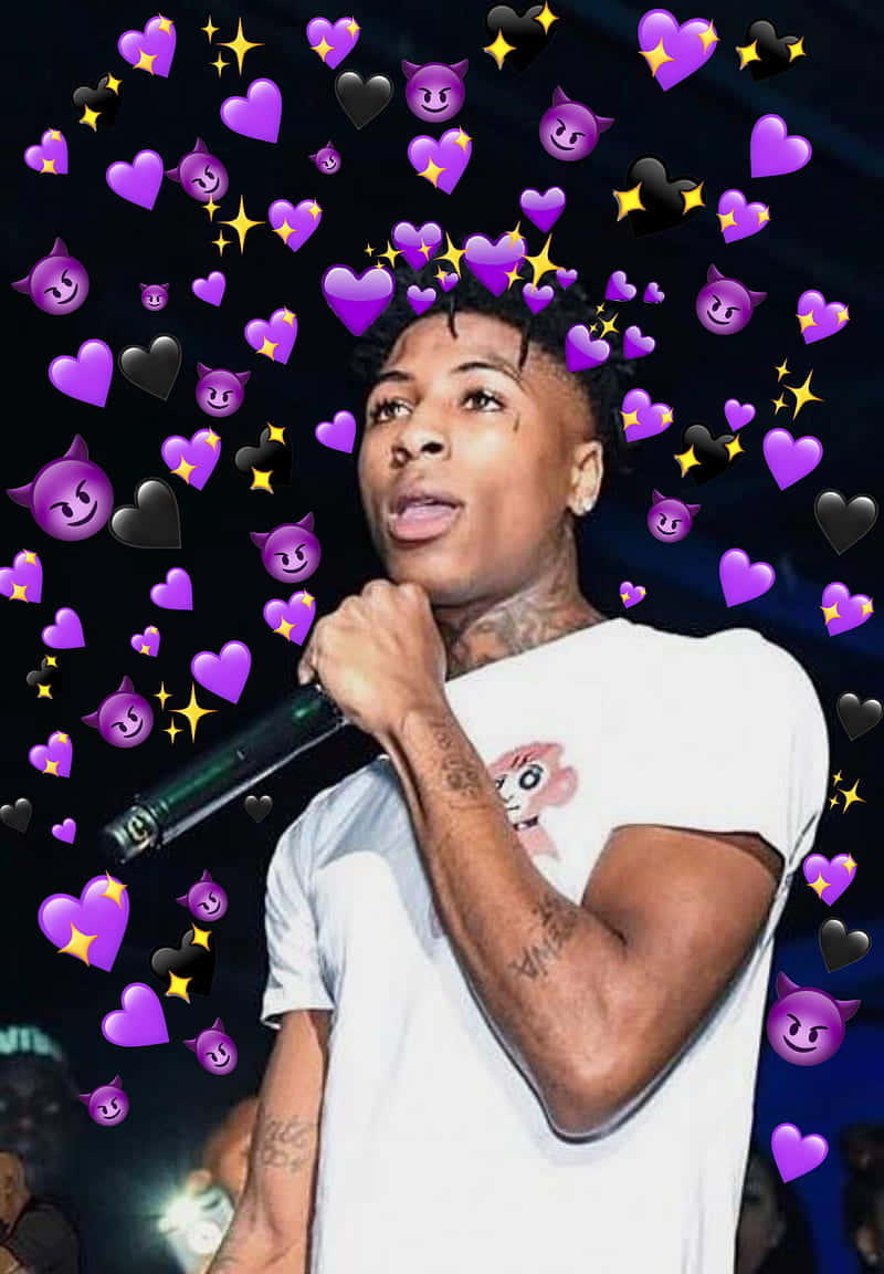 N B A Youngboy Emoji Heart Aesthetic.jpg Wallpaper