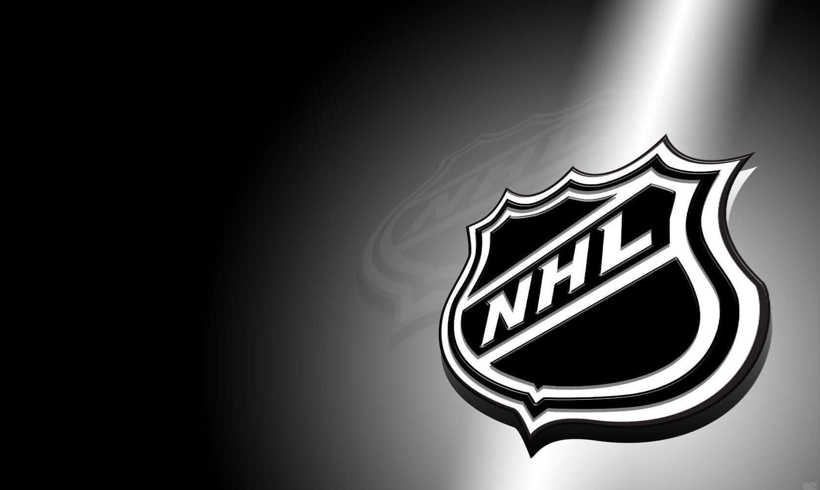 N H L Logo Spotlight Background Wallpaper