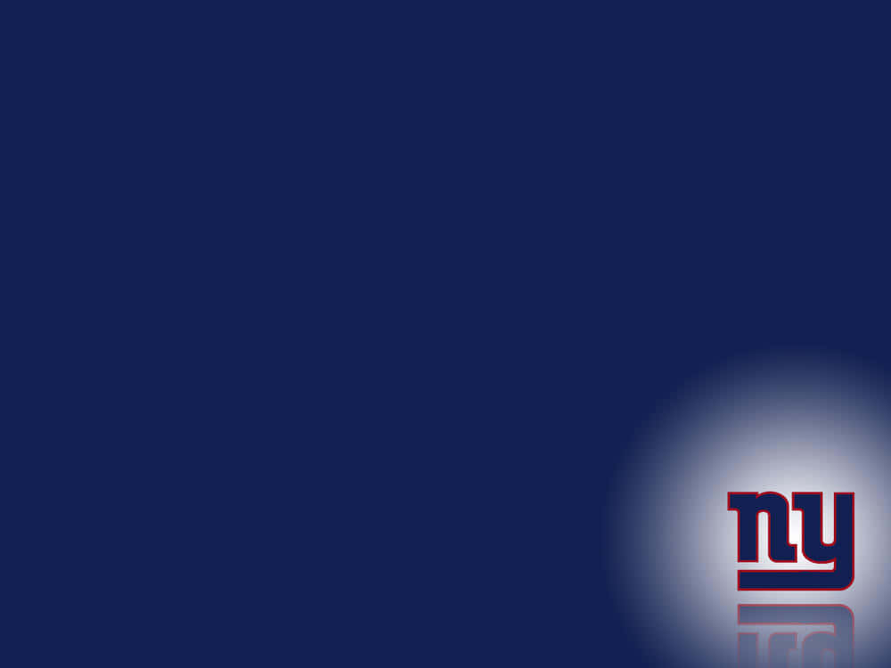 N Y Giants Logo Blue Background Wallpaper