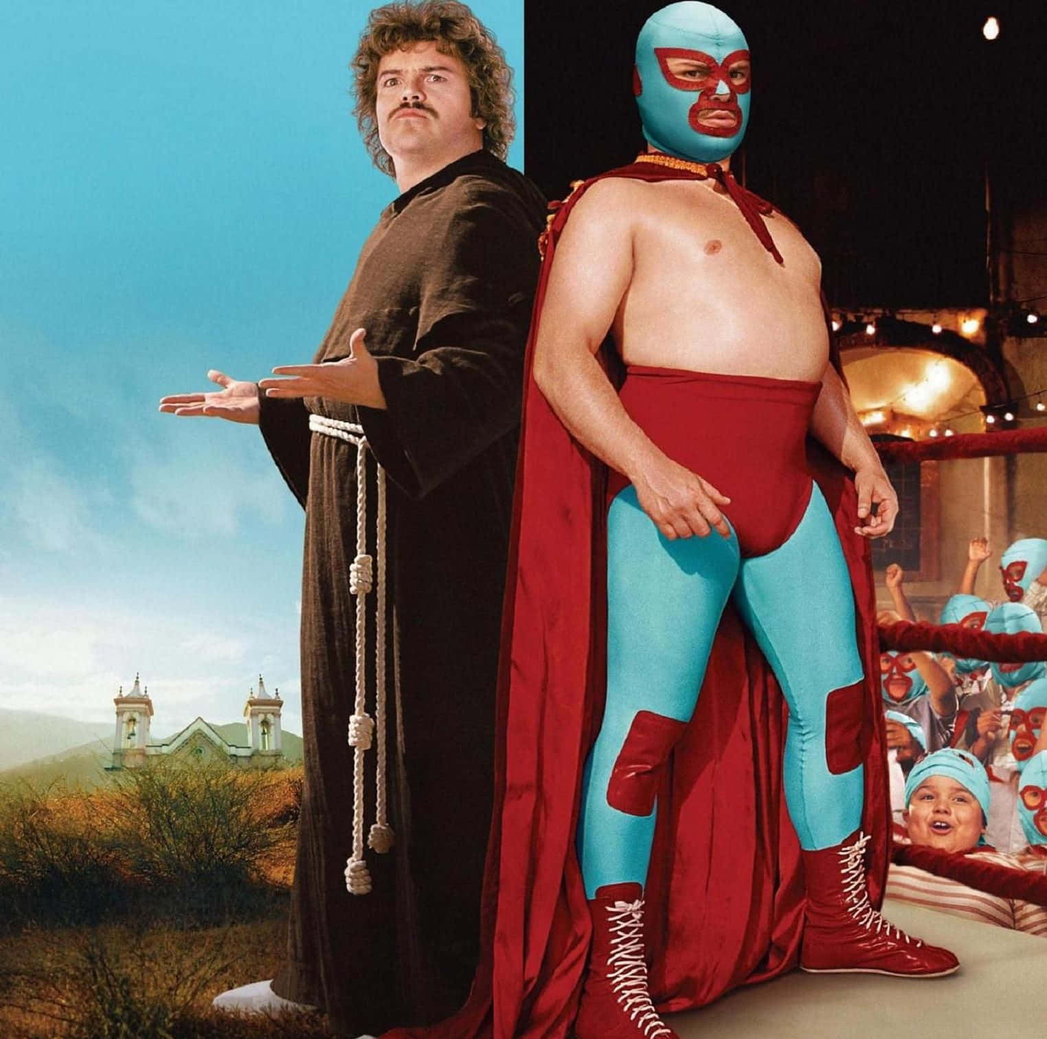 Nacho Libre Duo Pose Wallpaper